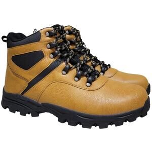 Weatherproof Vintage Men Jasper Combat Hiking Boots Size US 9M Wheat Brown